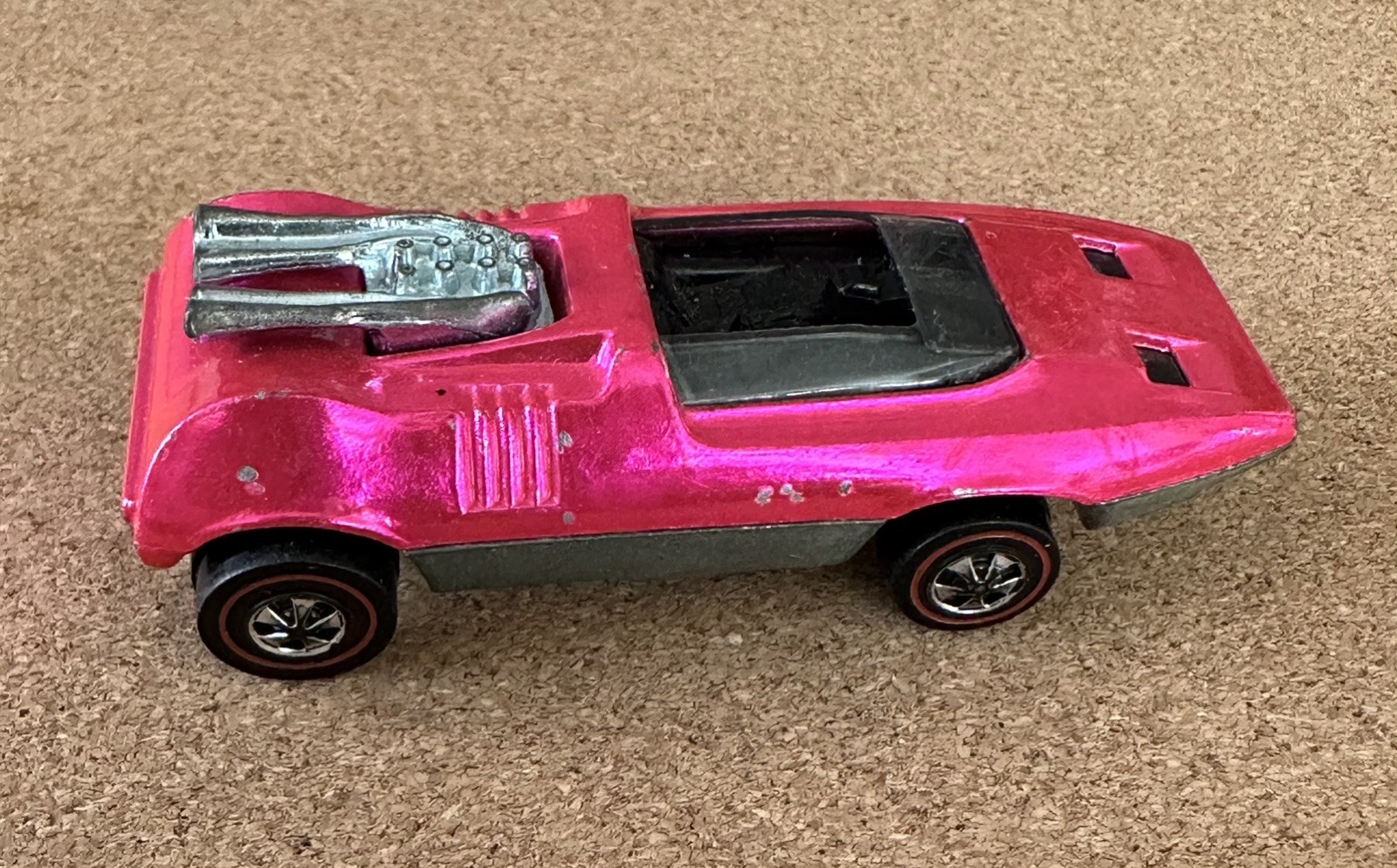 1970 Hot Wheels Redline PEEPING BOMB U.S.A. Spectraflame Pink