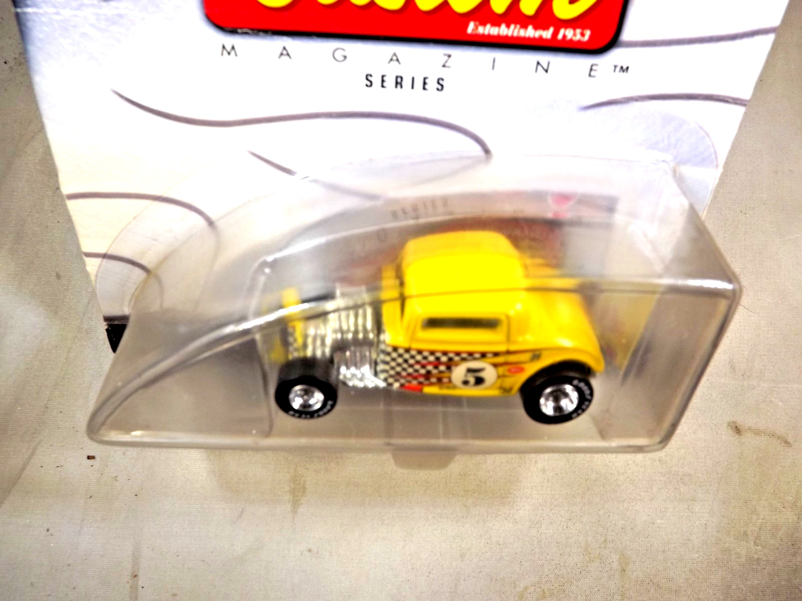 2002 Hot Wheels 100% Rod & Custom Series 1/4 ’32 FORD Yellow w/Real Riders GDYR