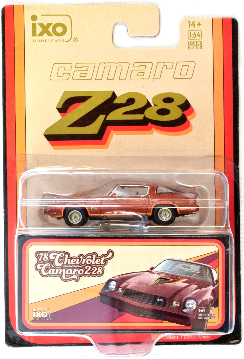IXO Models Carmine Metallic 1978 Chevrolet Camaro Z28 1:64 IA64017 BOX DAMAGE