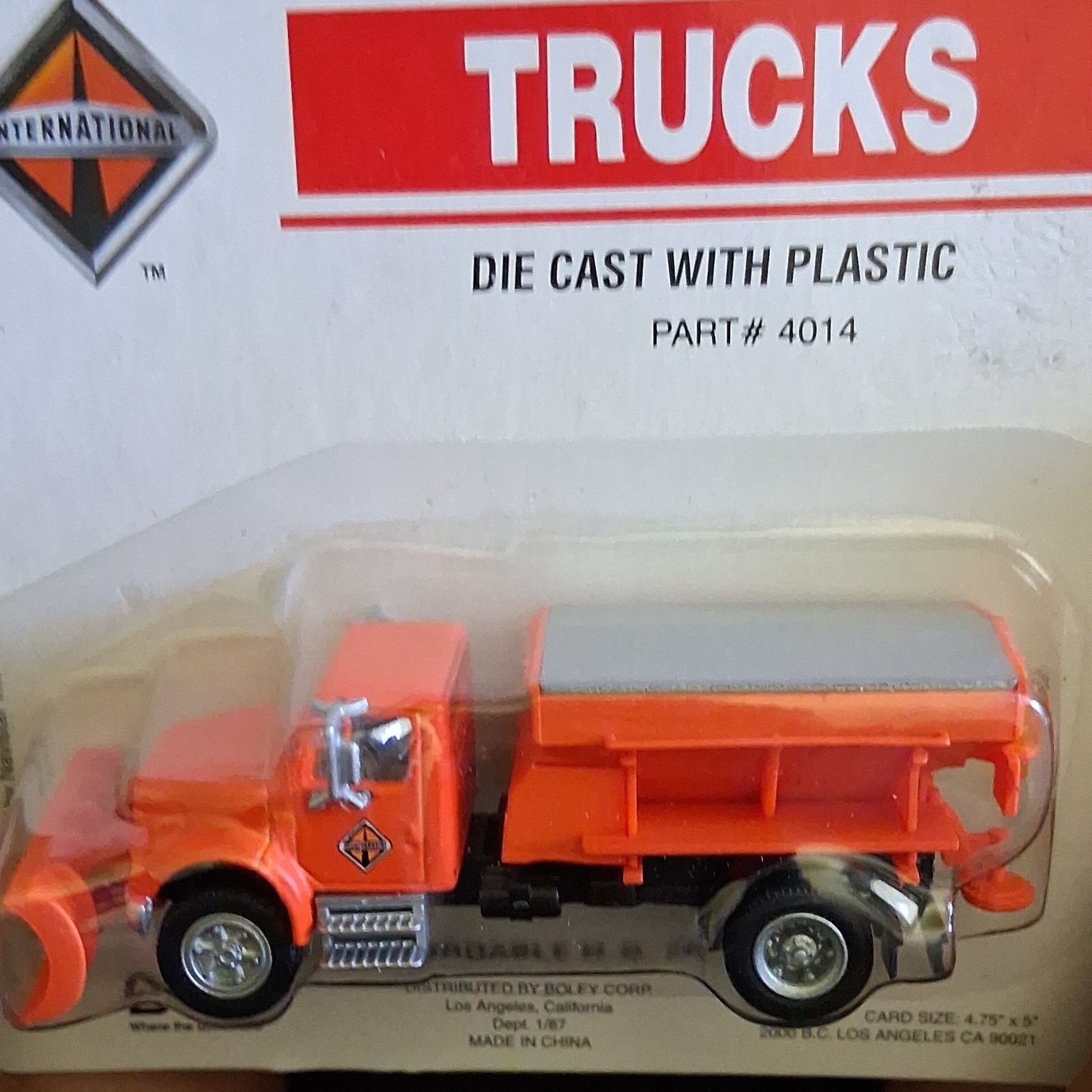 Boley International Truck Official Licensed Diecast/Plastic 1:87 Orange #4014
