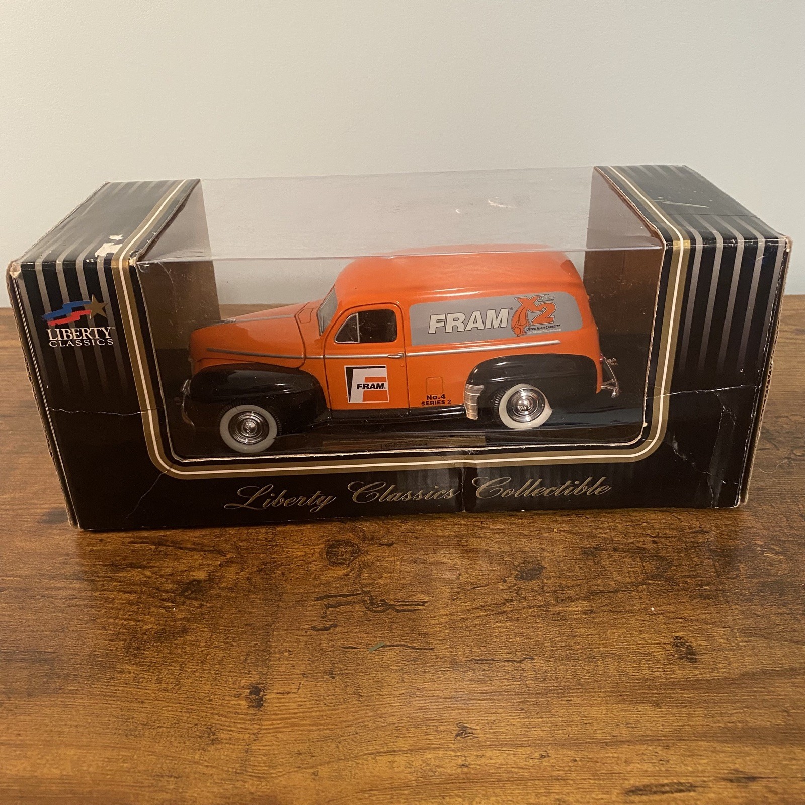 BRAND NEW Vintage Liberty Classics Collectible 1947 Ford Fram Bank and Key