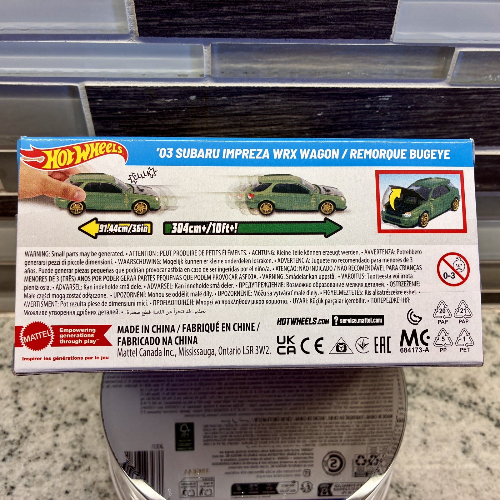 🔥HOT WHEELS ‘03 SUBARU Impreza WRX Wagon Green Pull-Back Speeders 2026 Sealed