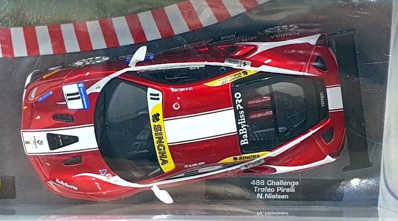 Altaya 1/43 Scale 30424O – Ferrari 488 Challenge #11 Trofeo Pirelli – Red