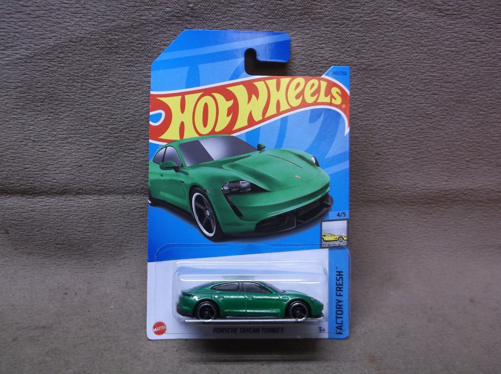 HOT WHEELS 2023 #149 GREEN PORSCHE TAYCAN TURBO S LUXURY EXOTIC SPORTS CAR