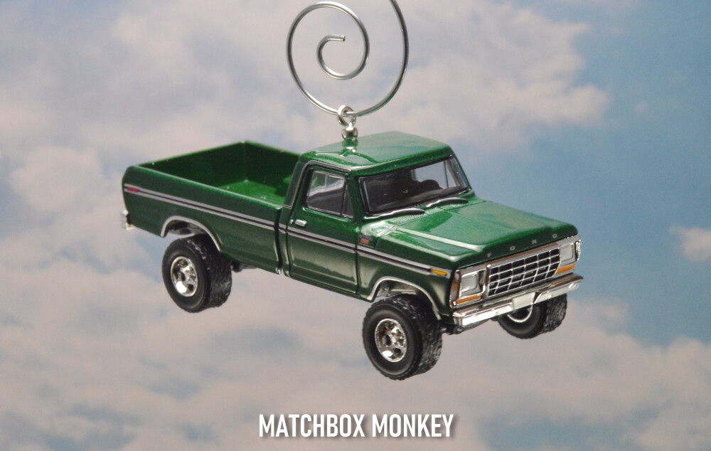 1979 Ford Ranger XLT F-350 Lifted 4×4 Square Body Custom Christmas Ornament F350