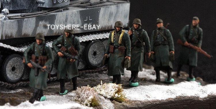 1/72 TANK 1:72 WW2 germany soldiersPatrol team military toy TotalWar diorama