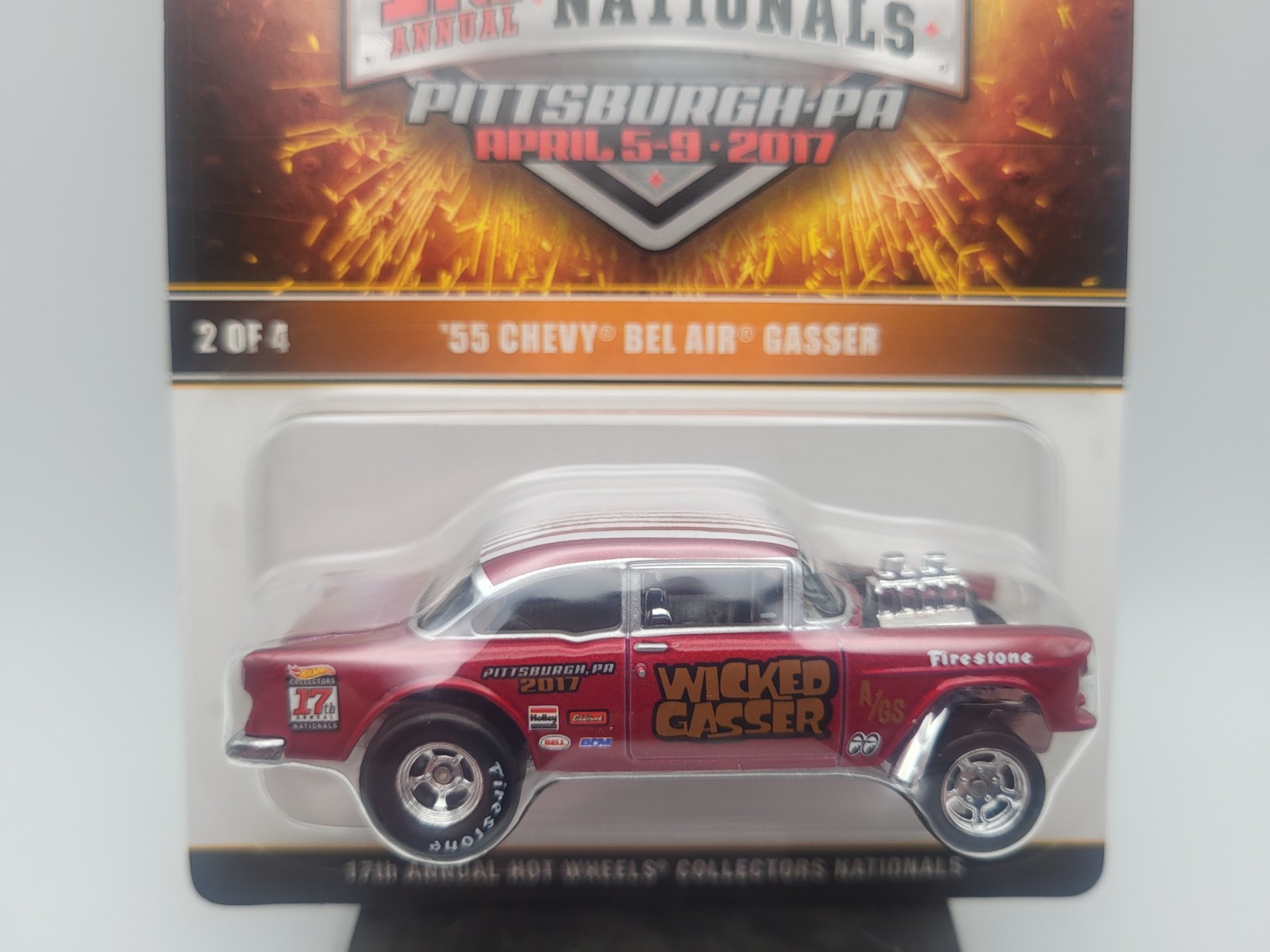 Hot Wheels 17th Annual Nationals 55 Chevy Bel Air Gasser #2665/2800