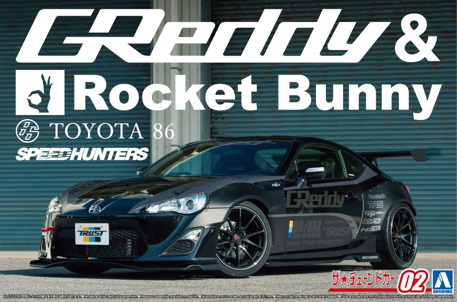 No.2 Toyota ZN6 TOYOTA86 ’12 GREDDY & ROCKET BUNNY VOLK RACING Ver. Plastic Mode