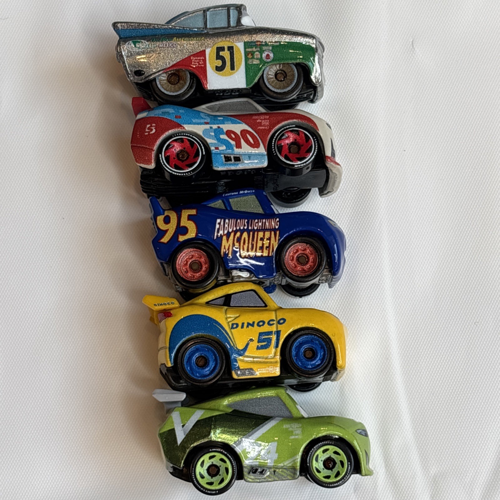 Disney Pixar Cars Mini Racers Diecast Lot 5 Cruz, Conrev, Doc, McQueen, Yardly