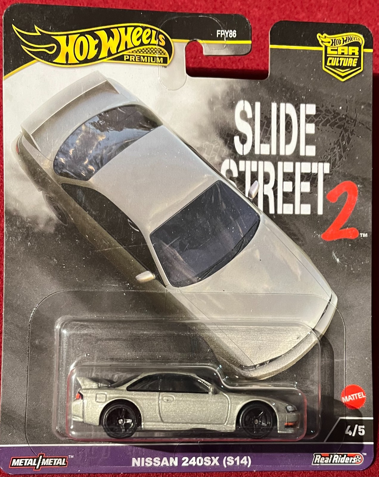 HOT WHEELS PREMIUM SLIDE STREET 2 NISSAN 240SX (S14) 4/5. SEE COMBINED OFFERS!