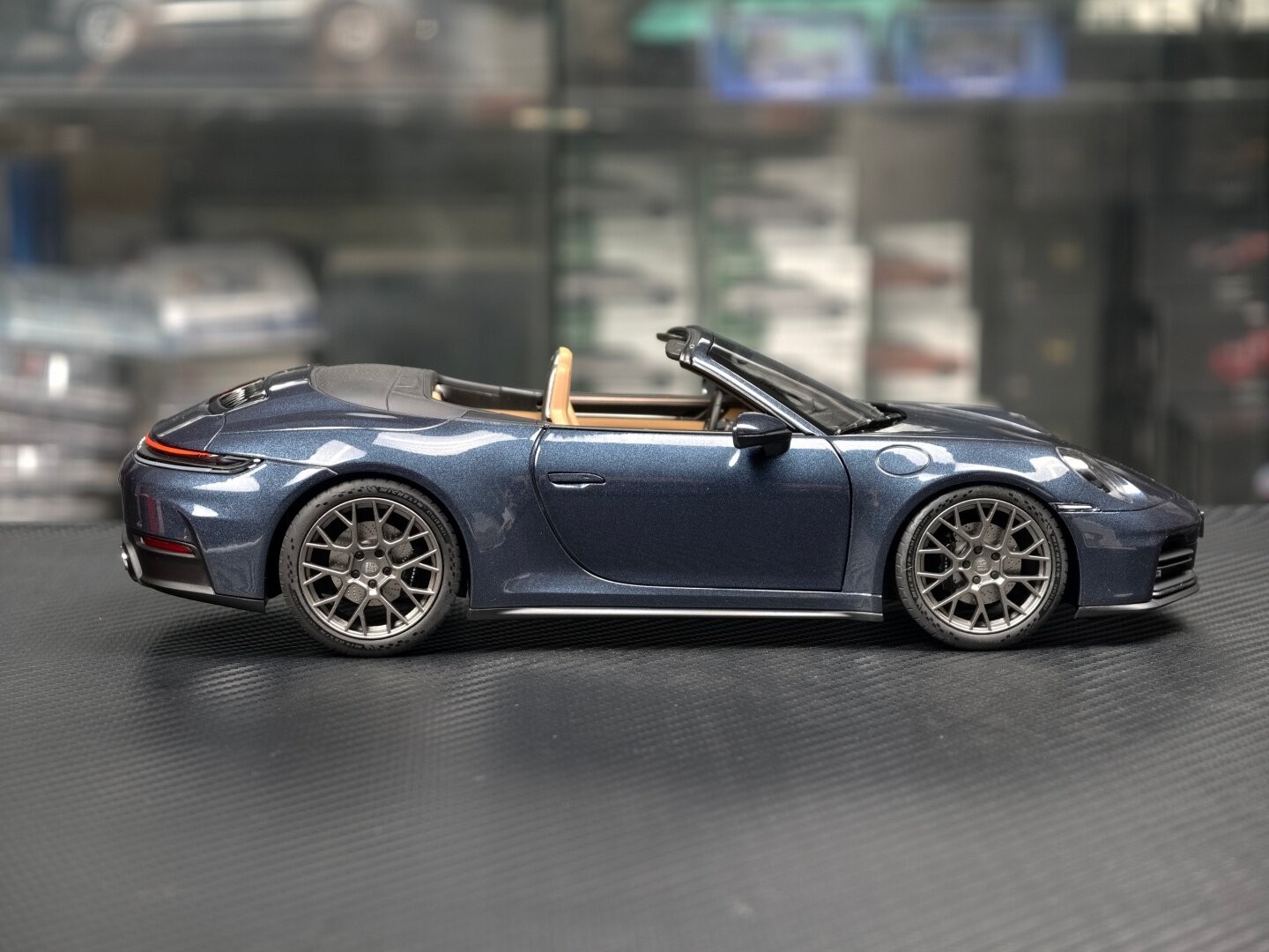 NOREV 1/18 Porsche 911 Carrera S Cabriolet 2024 Blue Diecast Car Model 187180