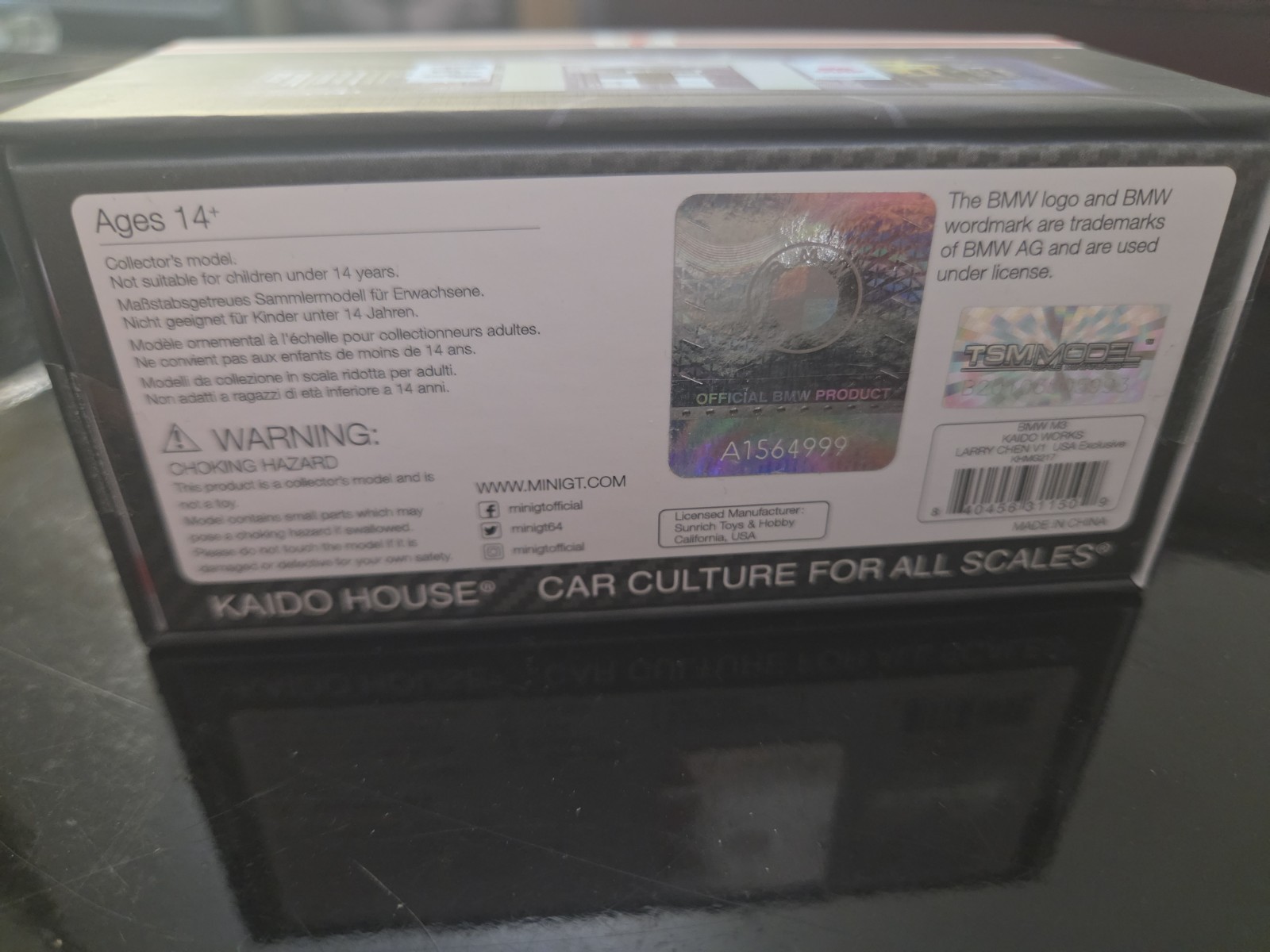 Kaido House Mini GT BMW M3 Larry Chen V1 7-Eleven 1/64 Diecast KHMG217 New