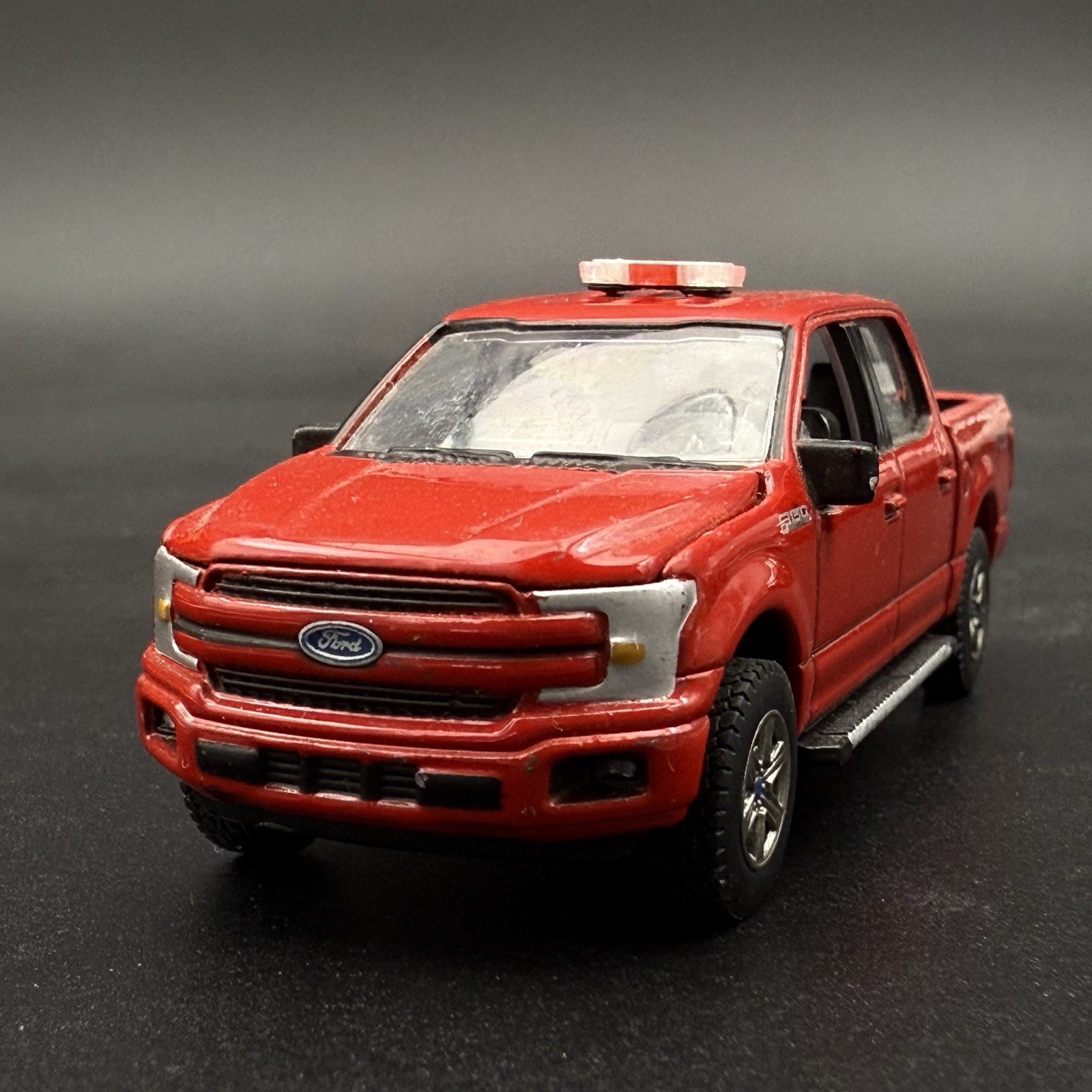 2 Pack 1/64 Mini Whelen Edge Clear Red Clear Lightbar Gray Top Police Fire EMS