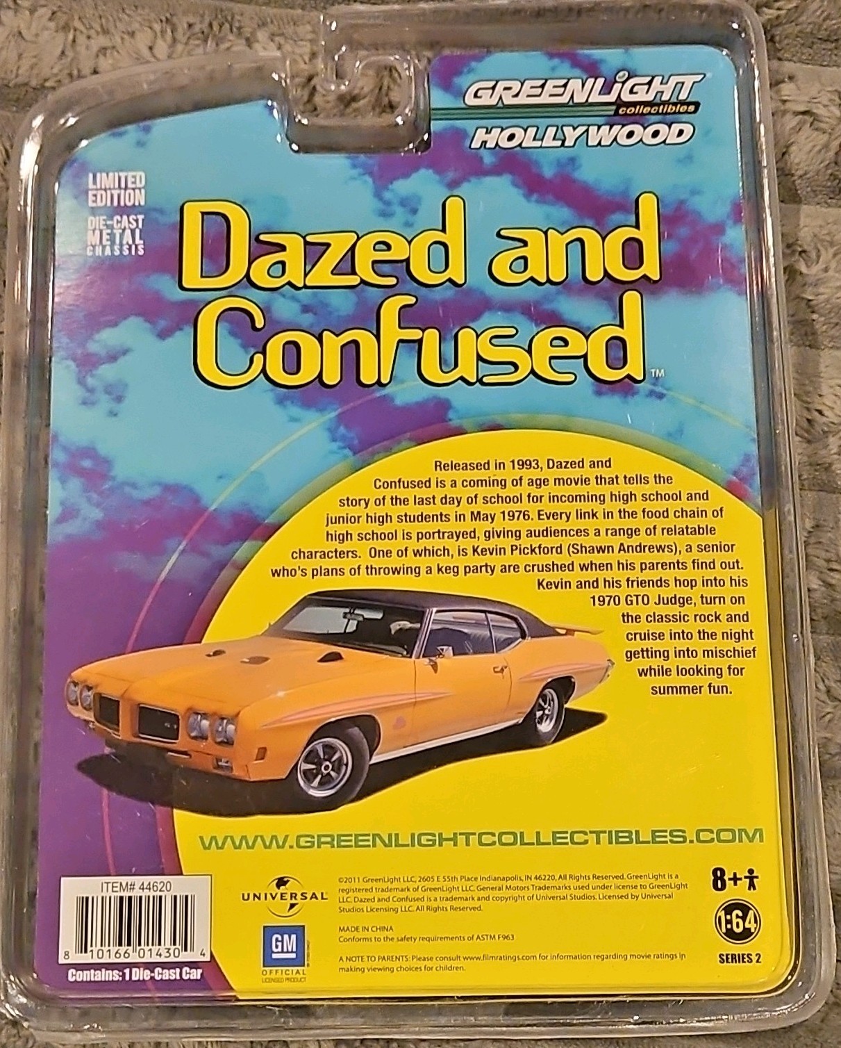 GreenLight Hollywood Dazed and Confused 1970 Pontiac GTO Judge 1:64 Diecast