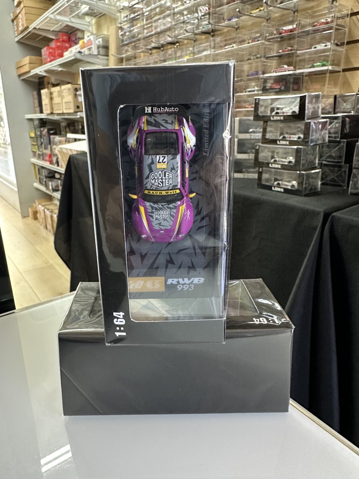 PORSCHE RWB 993 OLD ALTAR LIVERY PURPLE 1/64 DIECAST CAR MODEL BY MOTOKIT MK