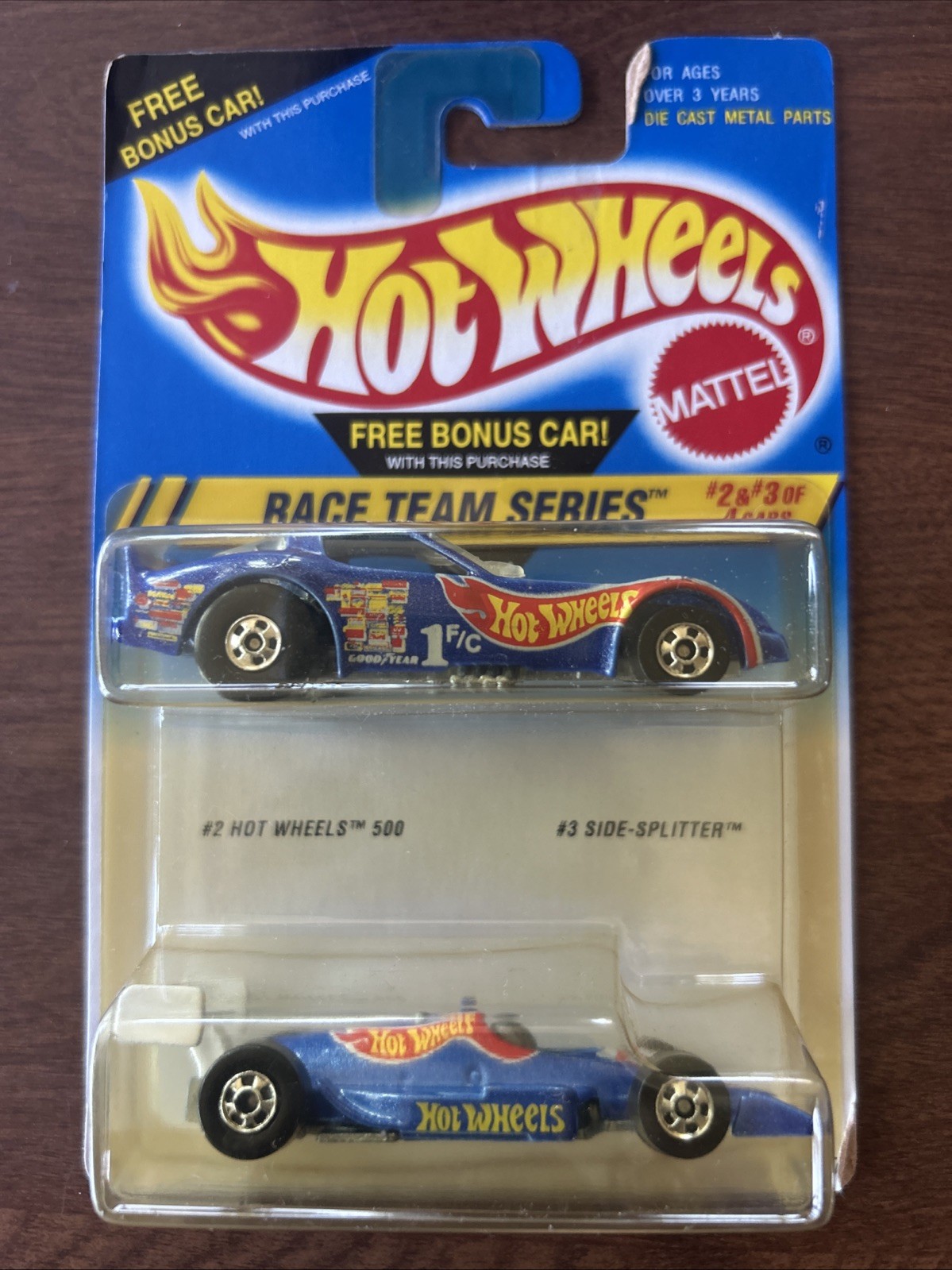 Hot Wheels Race Team Series #2 Hot Wheels 500 & #3 SIDE-SPLITTER 2 Pack SEALED