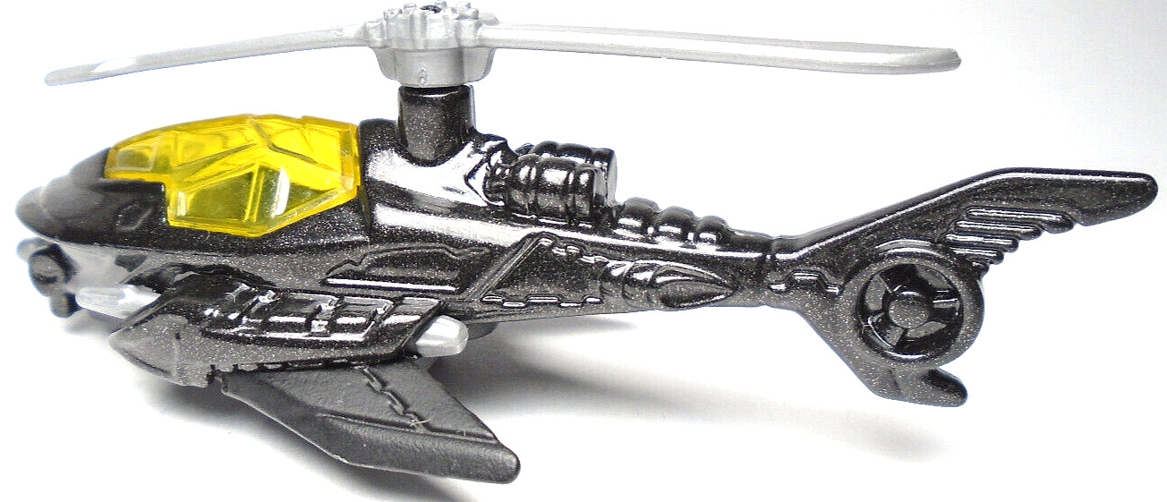 2015 HOT WHEELS 75 YEARS OF BATMAN BATCOPTER BLACK 3 1/4″ DIECAST HELICOPTER