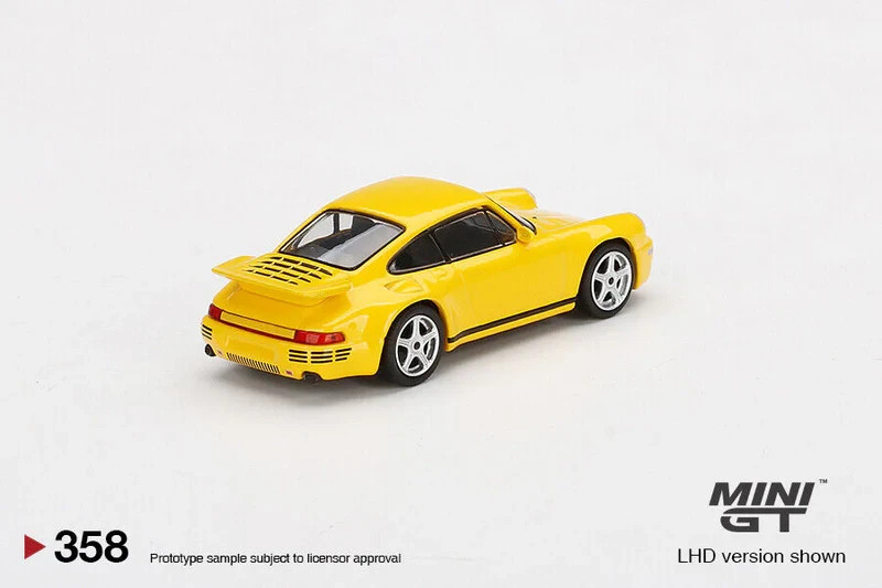 Mini GT 1:64 Porsche 911 RUF CTR Anniversary Blossom Yellow #358