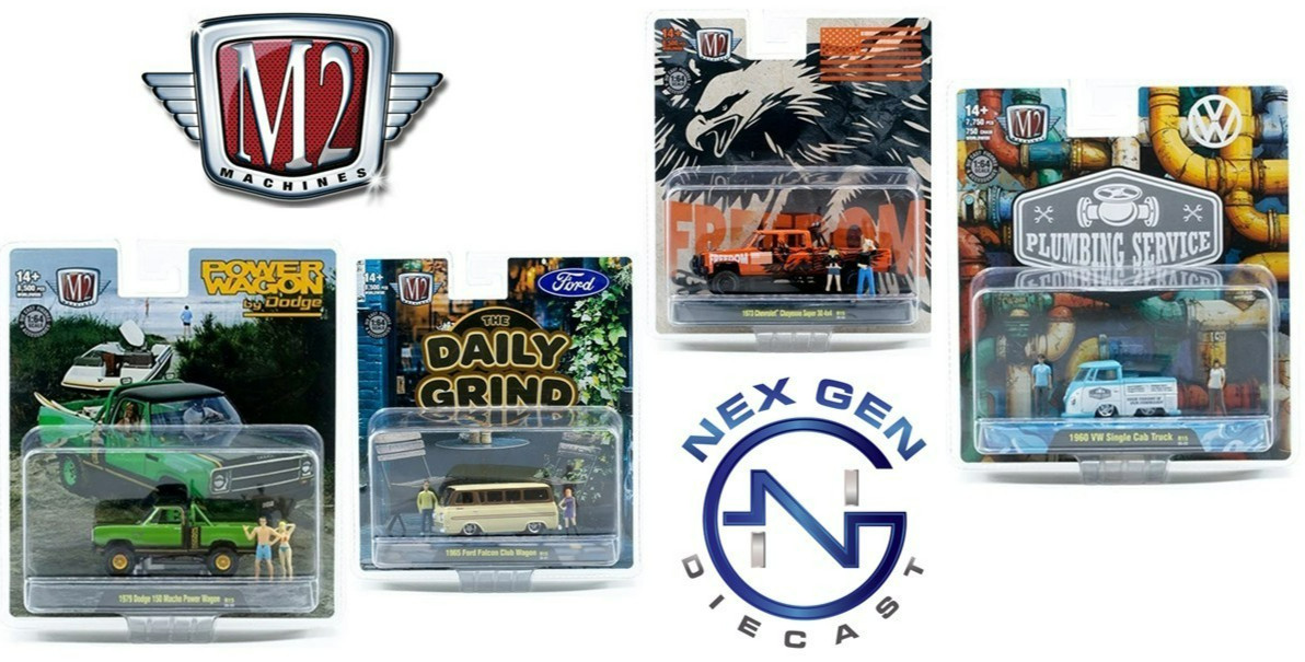 M2 Diorama Auto-Figs 1:64 R15 67500 4PC SET – HOBBY EXCLUSIVE