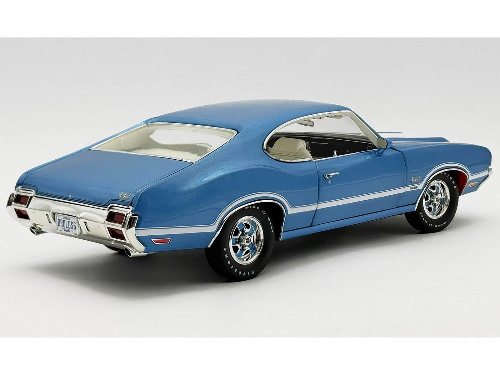 1971 OLDSMOBILE 442 W30 “DR. OLDS” VIKING BLUE 1/18 DIECAST BY ACME A1805632