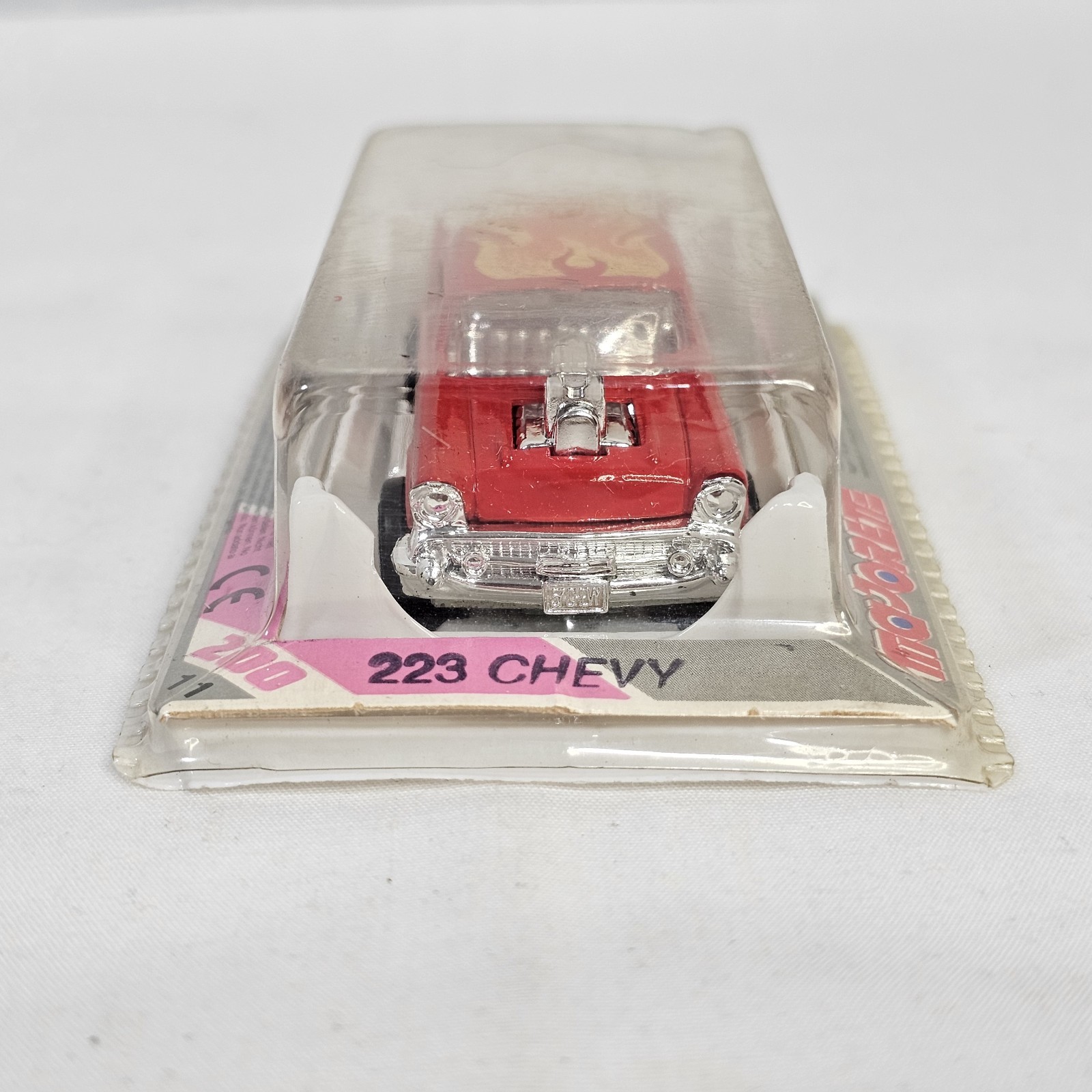 Majorette 223 1957 Chevy Bel Air Hot Rod Red Flames 1/64 Vintage Sealed New
