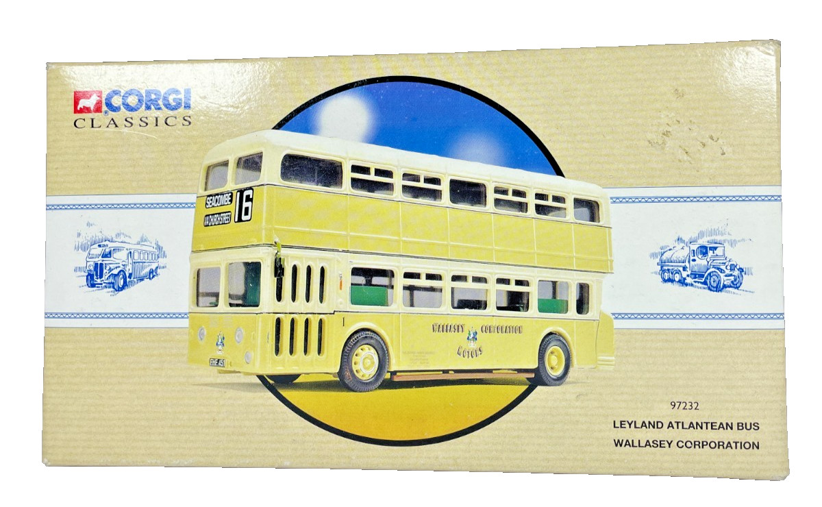 Corgi Classics 1:50 97232 Leyland Atlantean Wallasey Corporation Bus Item Boxed.