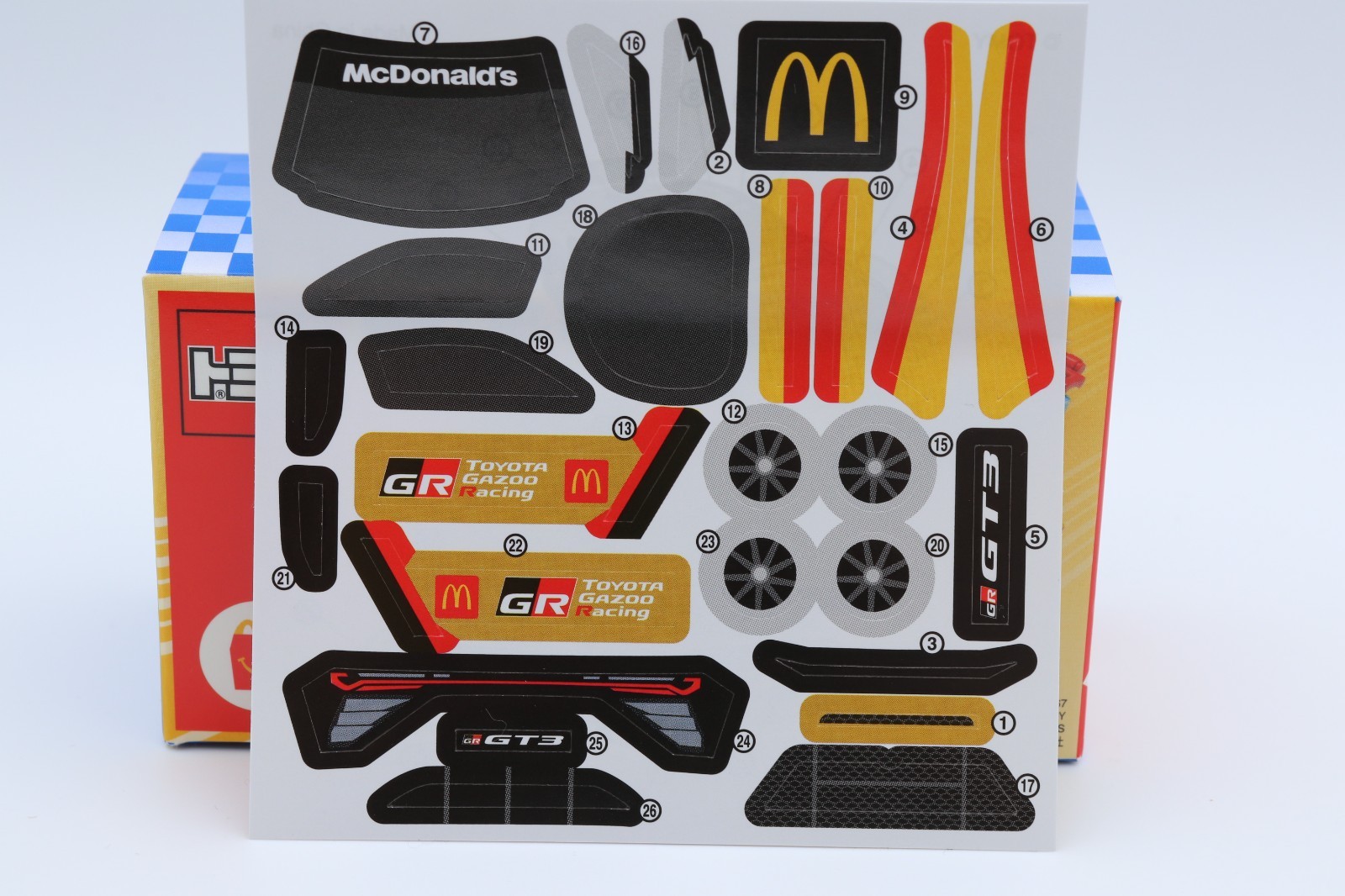 RARE Tomica McDonald’s Happy Meal Toy Japan Toyota GR GT3 Gold Secret Ver. NEW