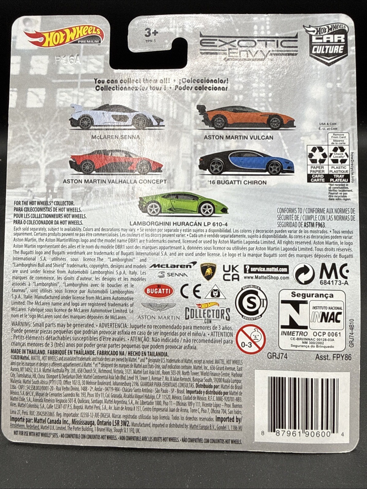 🐌2020 Hot Wheels Premium LAMBORGHINI HURACAN LP 610 4 green Exotic Envy 5/5 CAR