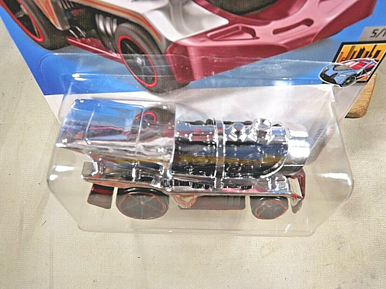 2022 Hot Wheels #31 HW Metro 5/10 LOCO MOTORIN Chrome-Maroon w/Black OH5 Spokes