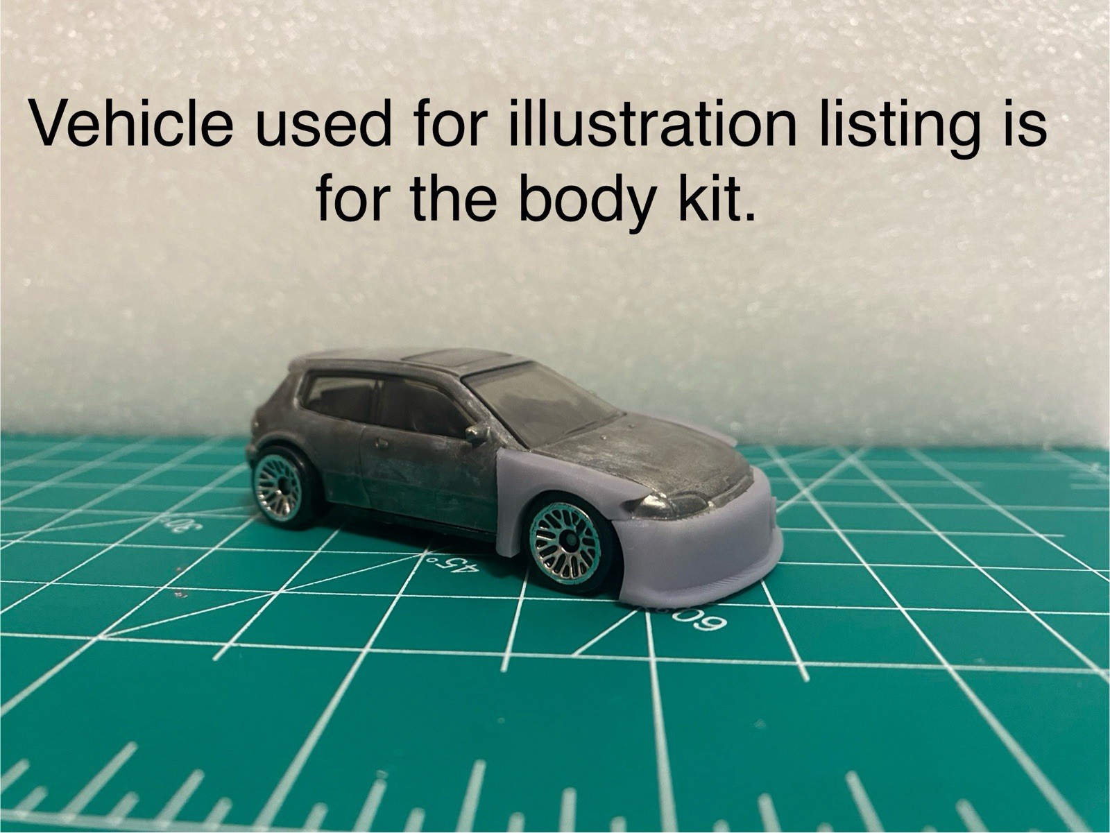 1/64 Scale Drag Front End For Hotwheels Honda Civic EG Diecast Custom Build