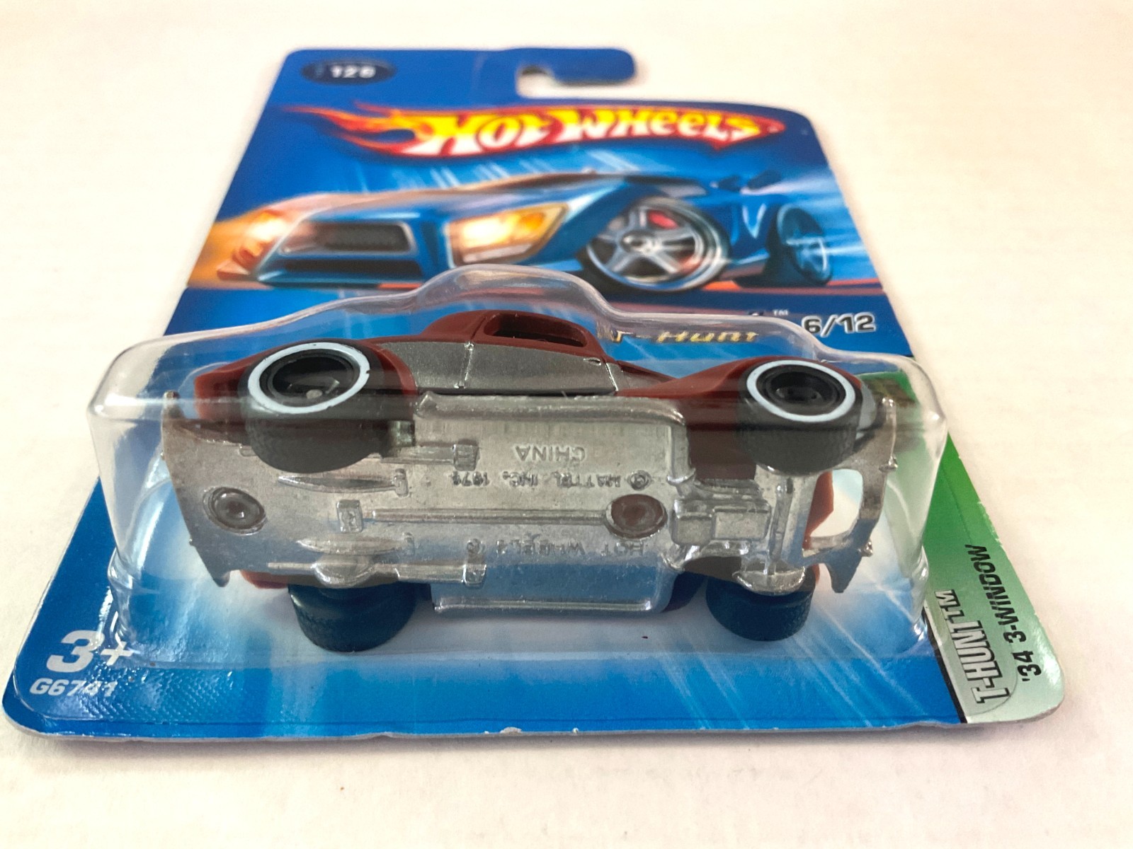 Hot Wheels Treasure Hunt TH 3 WINDOW ’34 FORD 2005 #126 – WHITEWALL REAL RIDERS