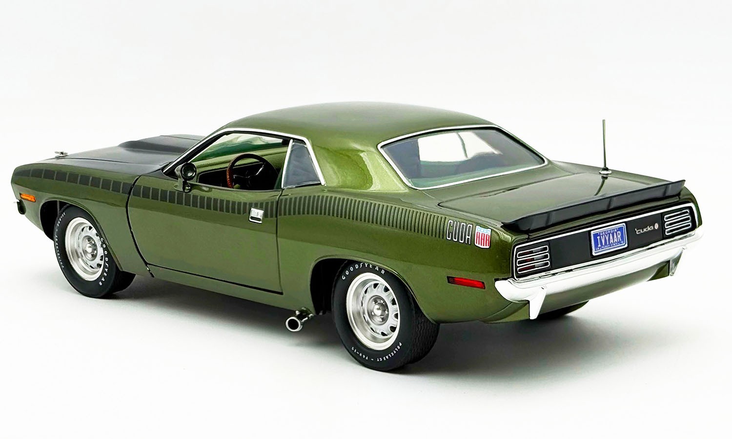 1970 Plymouth AAR Cuda 1/18scale in Ivy Green by ACME #A1806140