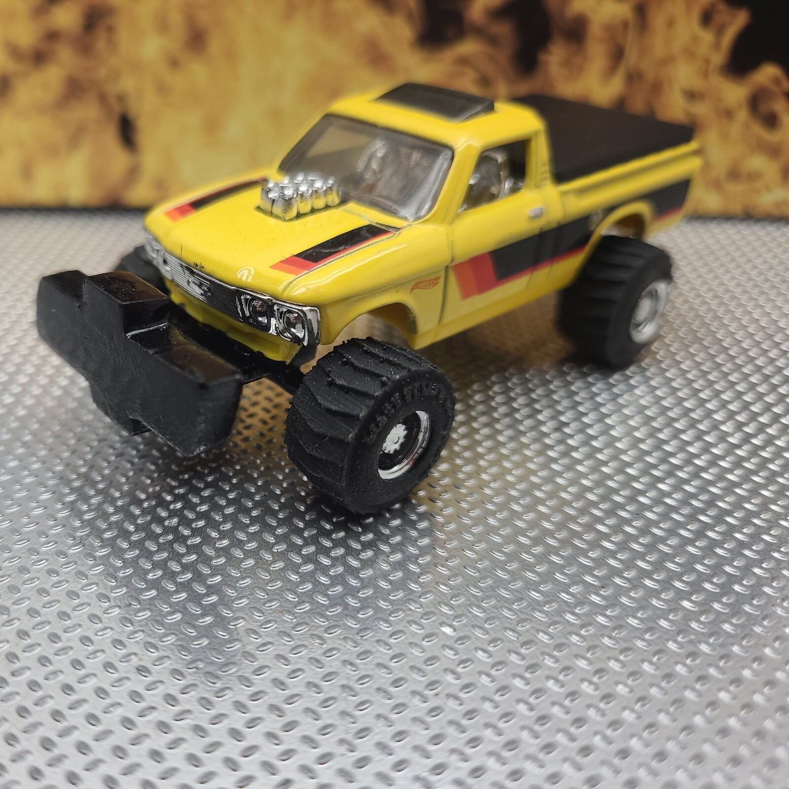 CUSTOM BUILT 1:64 GreenLight Chevy ❤️ 4×4 CHEVEROLET HOTROD PULLING TRUCK puller