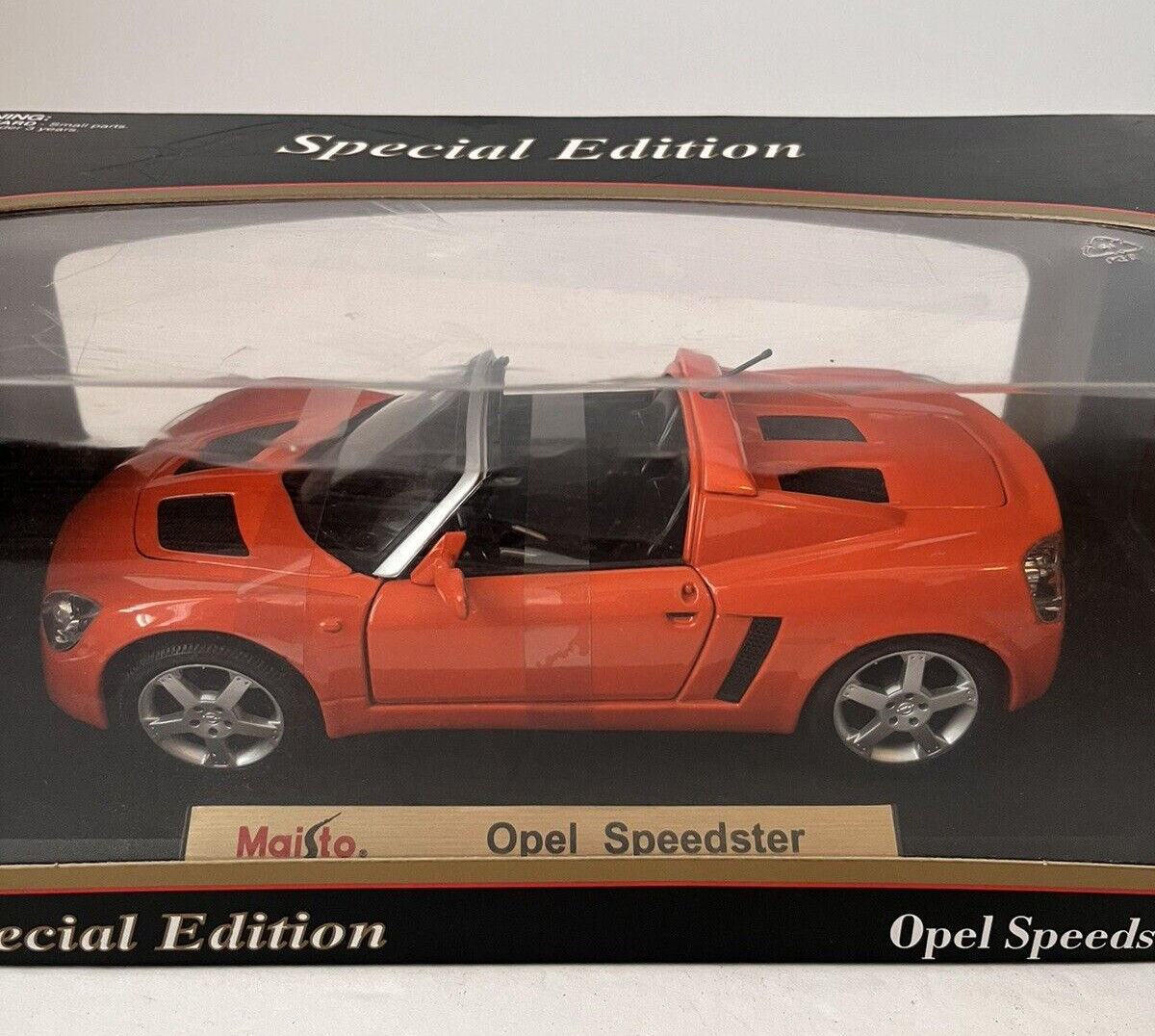 TA907 Maisto Special Edition 1/18 Opel Speedster Cabriolet 2000 Ref 31615 Orange