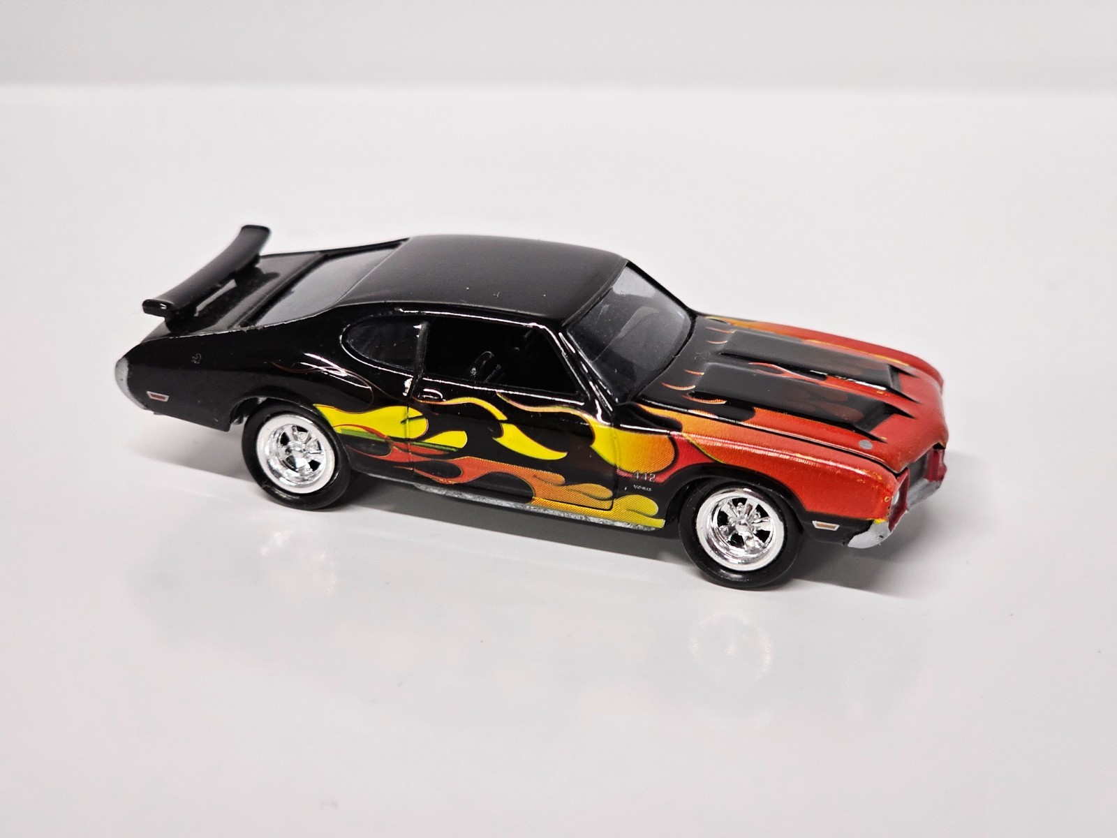 Johnny Lightning Pontiac GTO Judge Black With Flames 1/64