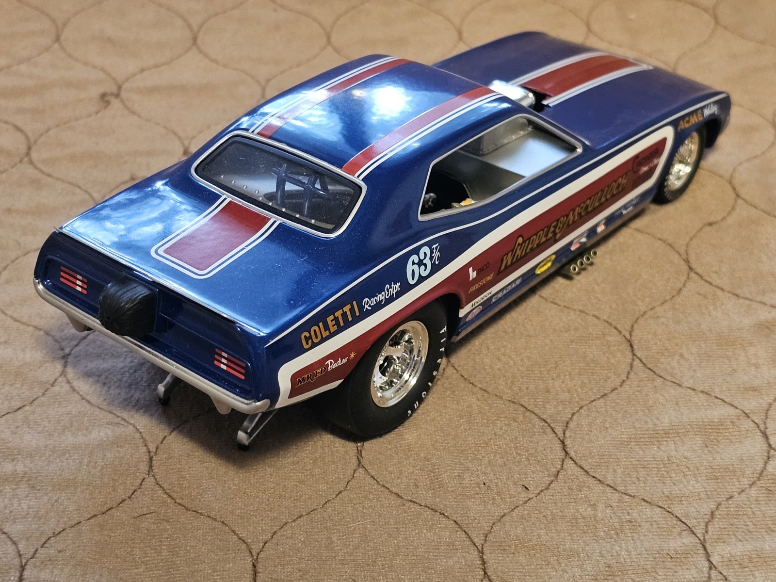 1320 THE FLOPPERS 1971 PLYMOUTH CUDA “WHIPPLE & McCULLOCH” w/hero card