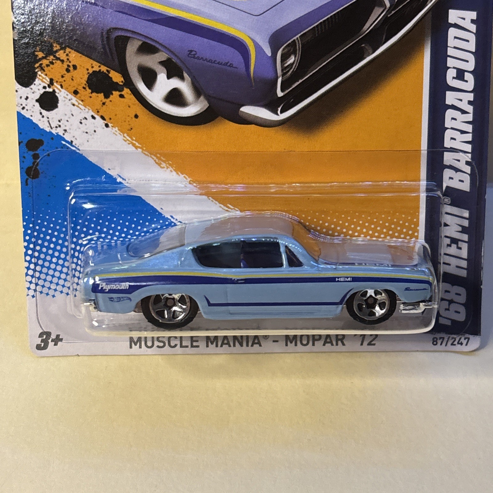 Hot Wheels 2012 Muscle Mania Mopar ’68 Hemi Barracuda
