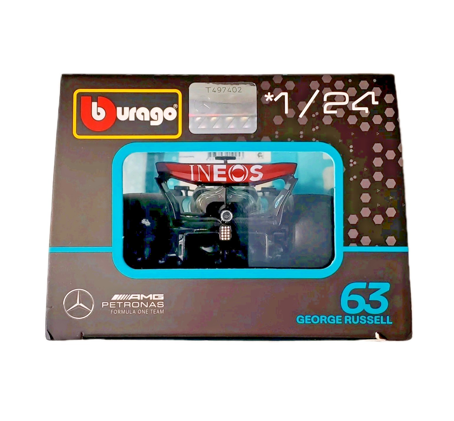 Bburago Premium 1:24 Formula 1 F1 Racing AMG Petronas #63 George Russell W15 🆕