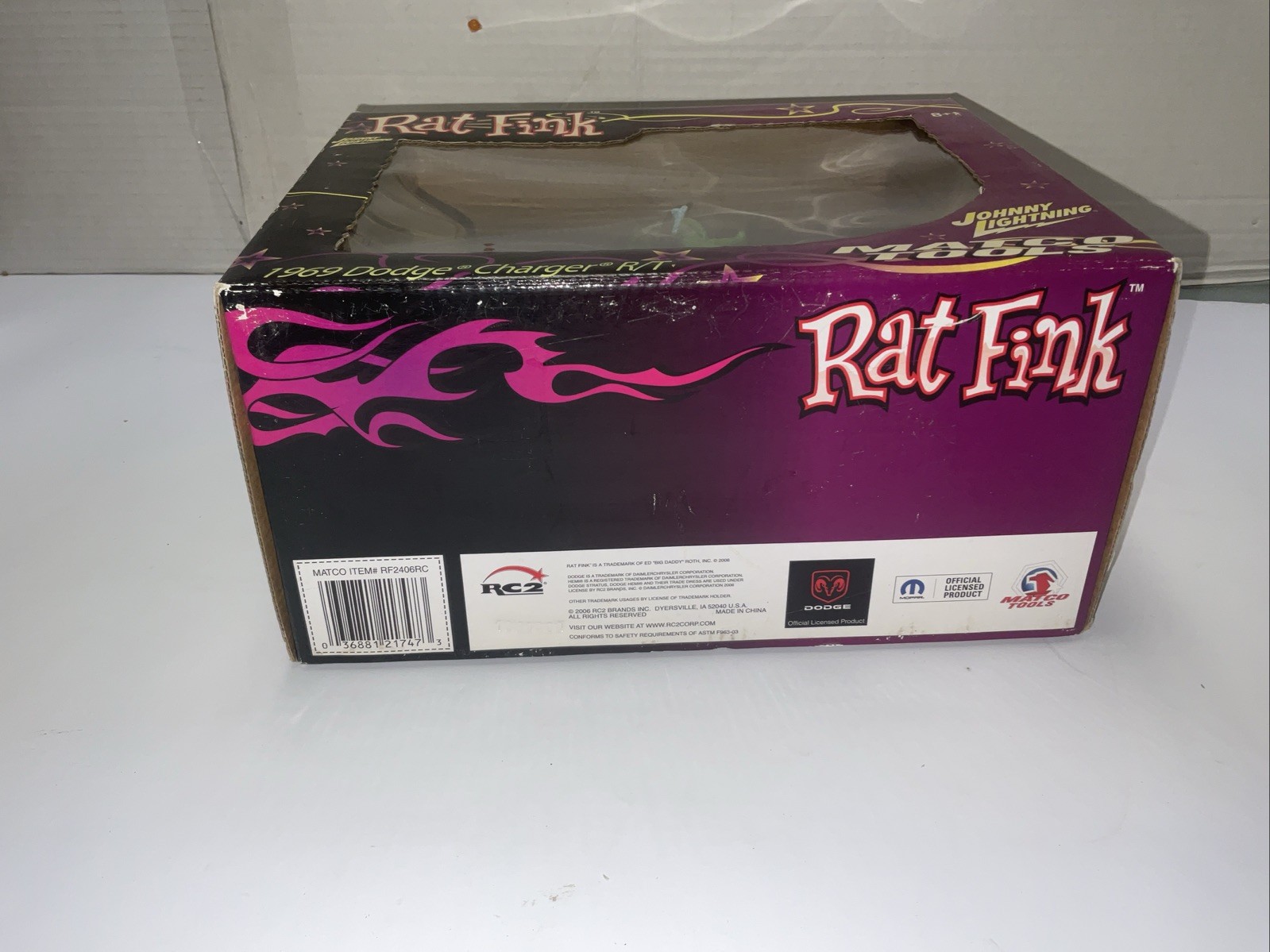 Matco Tools Rat Fink 1969 Dodge Charger R/T Scale Die Cast Johnny Lighting New