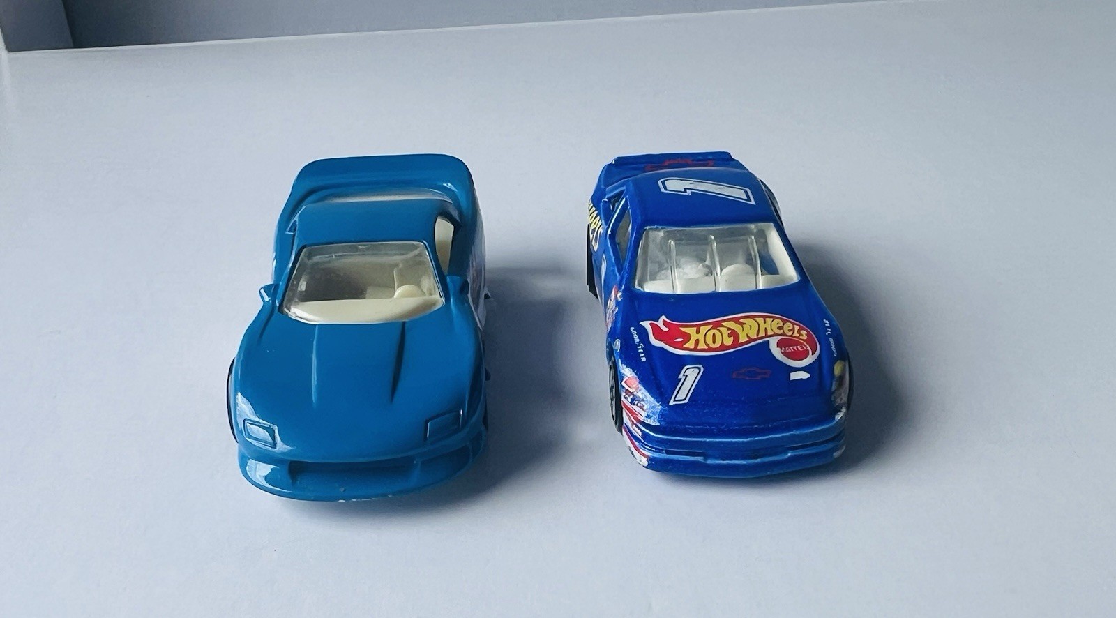 Vintage Hot Wheels 1991 & 1993 Chevrolet Camero & Lumina Race Team Diecast Cars