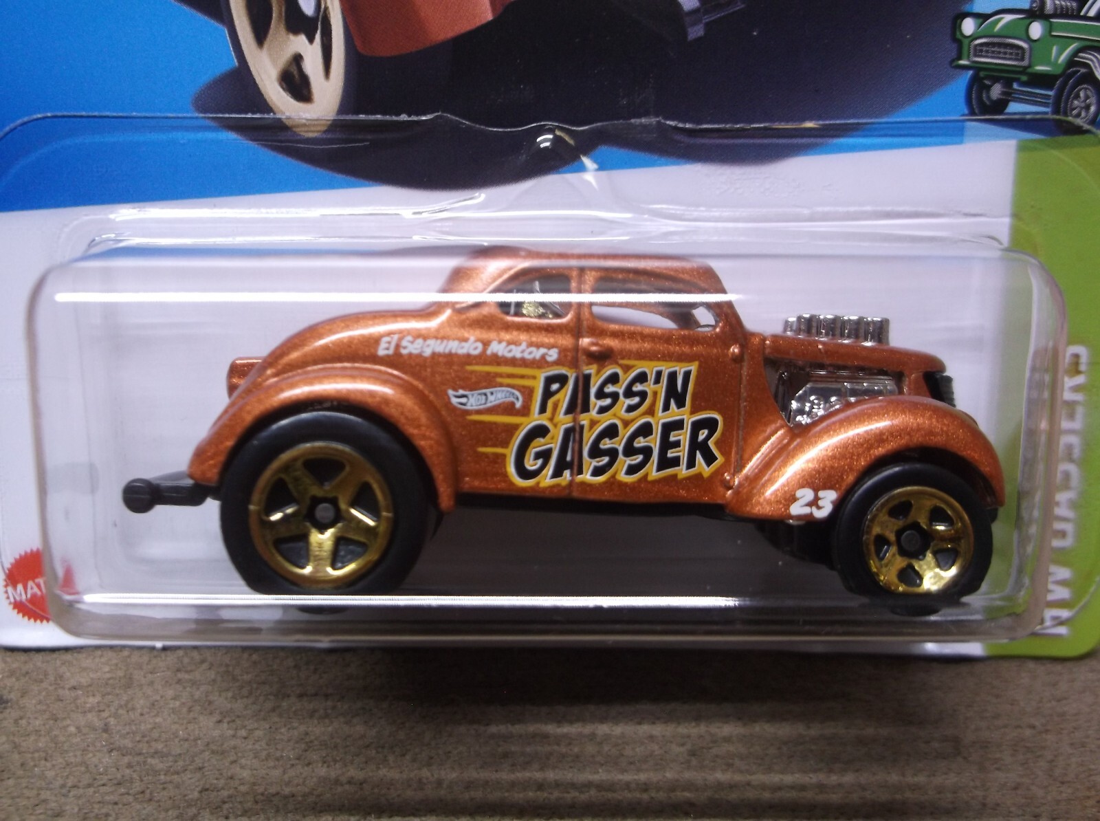 HOT WHEELS 2023 #212 BROWN PASS’N GASSER NHRA DRAG RACER WILLYS FORD HOT ROD