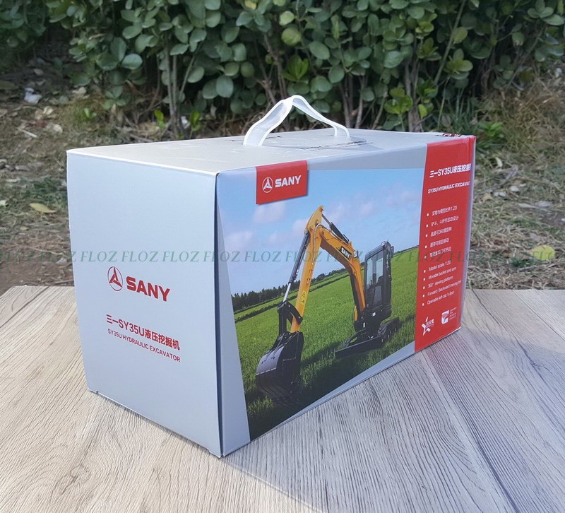 SANY SY35U Hydraulic Excavator 1/20 Diecast Truck Pre-built Model