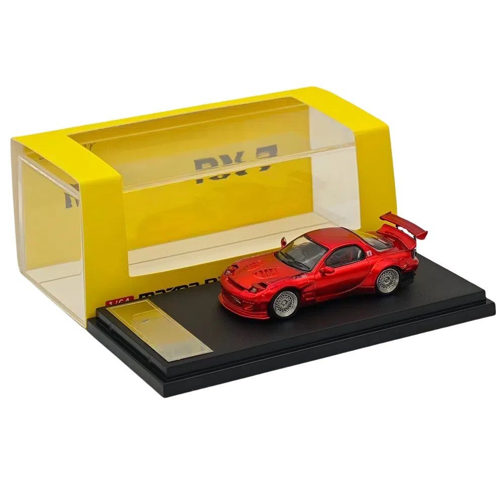 Master for RX7 FD3S Open Hood and Headlights Diecast Models Toys Car Gift 1/64
