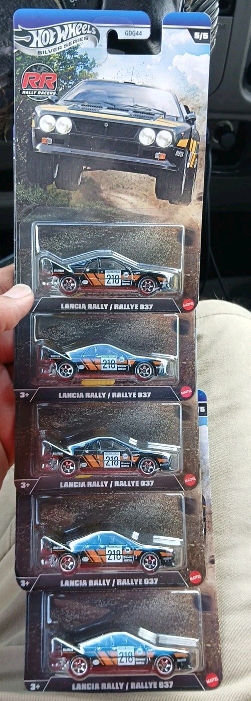Hot Wheels Silver Series Rally Racers Lancia Rally/Rallye 037 – Lot Of 5