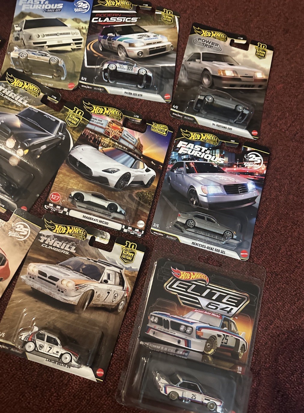 Hot Wheels Premium Lot Fast & Furious Elite 64 Car Culture Modern Classics