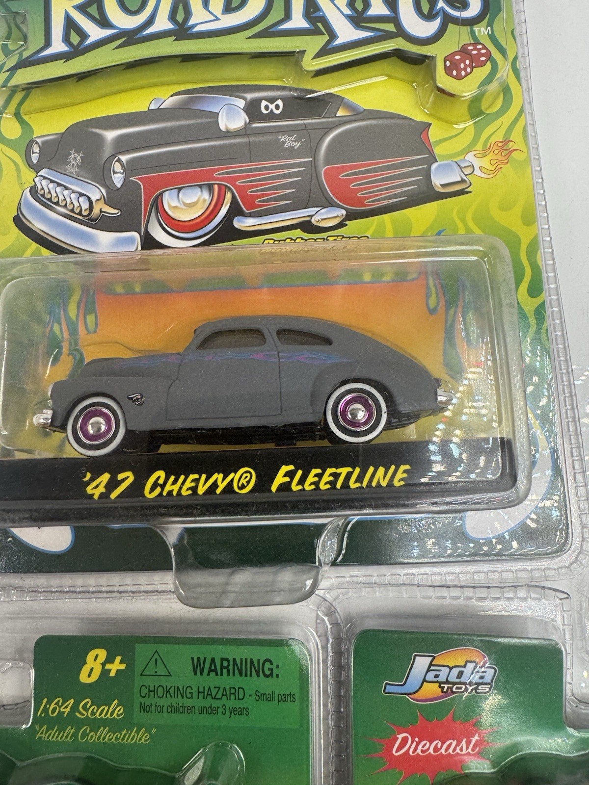 Jada Toys Road Rats 1:64 59 Chevy El Camino 57 Chevy Suburban 47 Fleetline Lot
