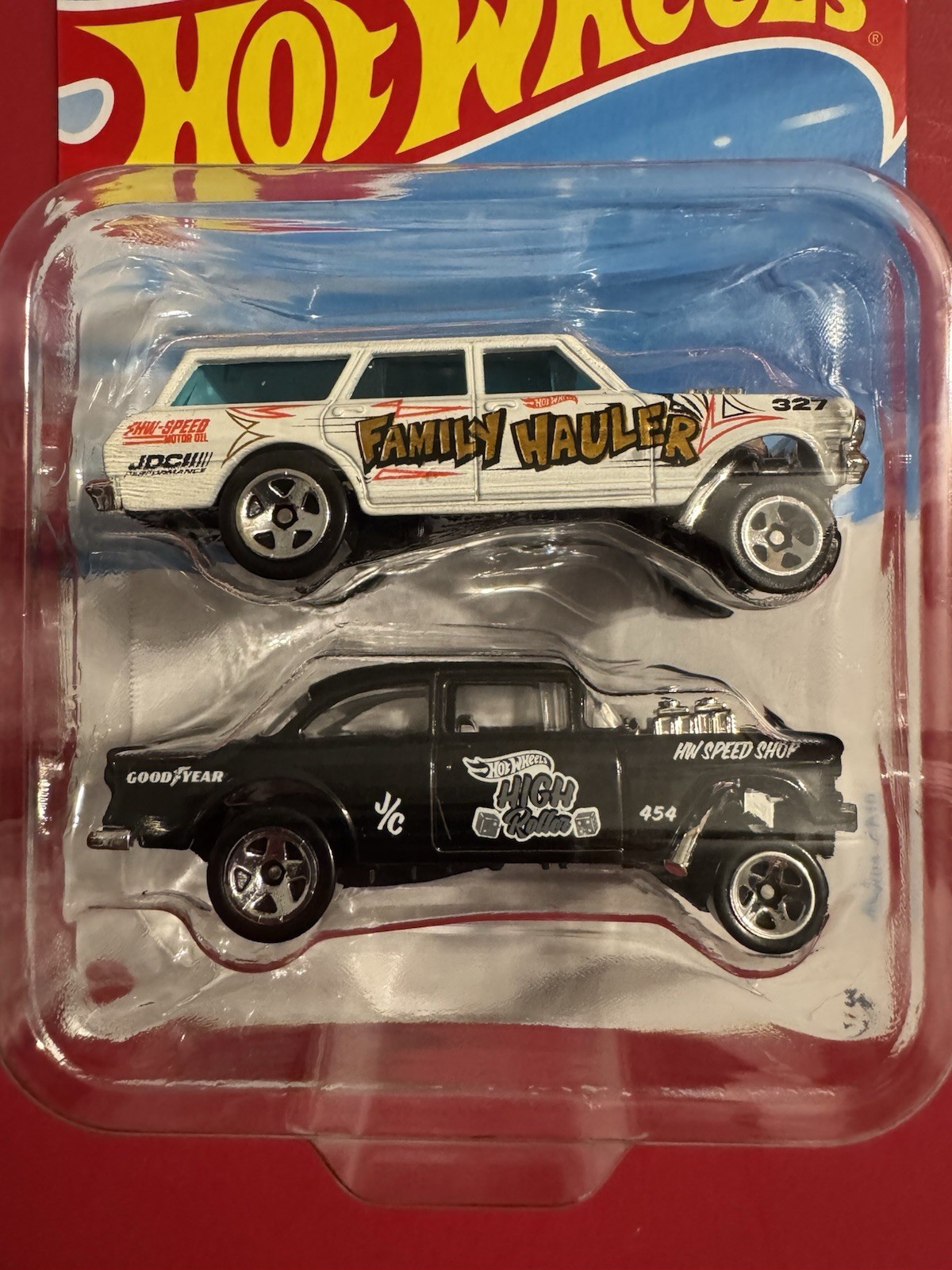 Hot Wheels ‘55 CHEVY BEL AIR GASSER & ‘64 CHEVY NOVA GASSER Exclusive 2-Pack