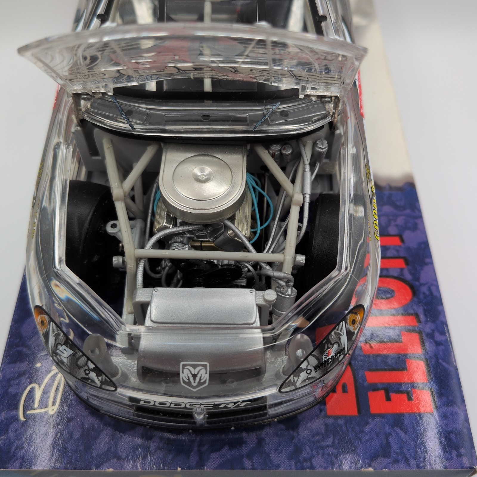 Bill Elliott #9 Marvel Spider-Man 2001 Dodge Intrepid Clear Car 1:24 Die Cast