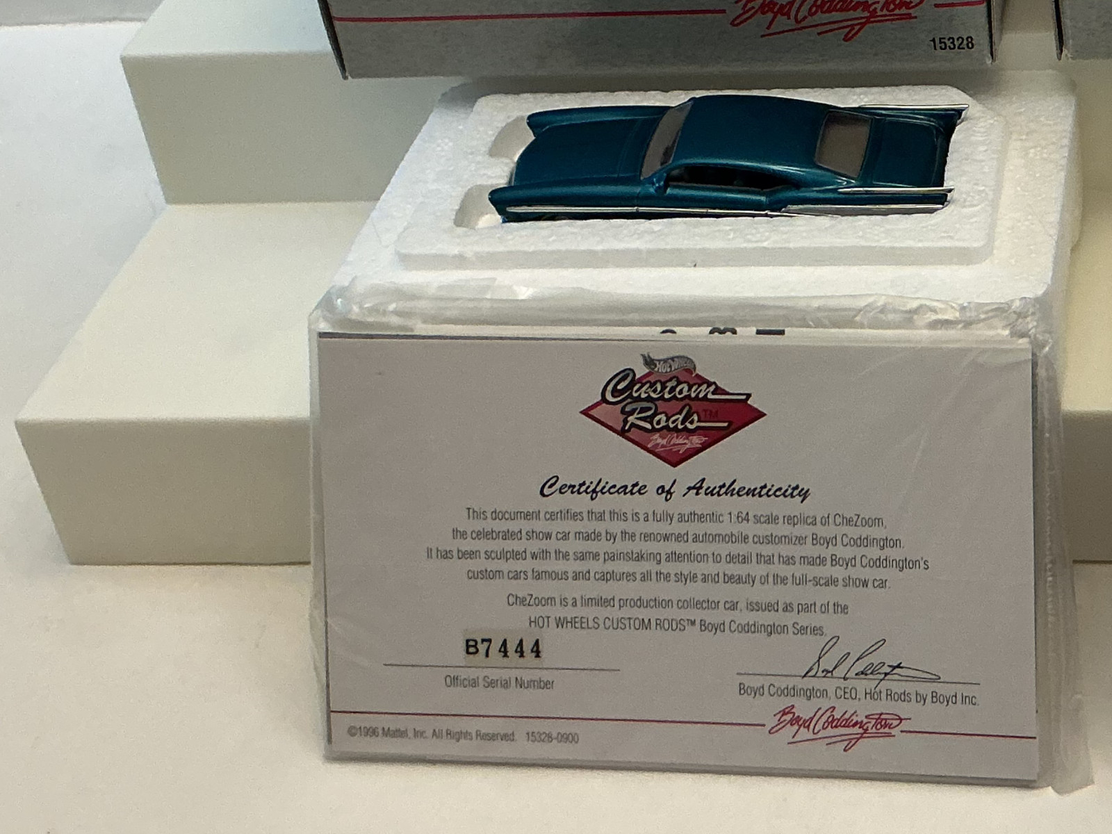 Hot Wheels ‘96 Boyd Coddington Custom Rods Chevy CHEZOOM 1:64 Diecast Car MIB