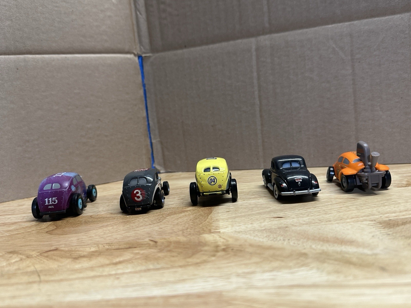 Disney Pixar Cars Diecast Lot of 5 Vintage Classic Racers 1:55 Mattel Authentic